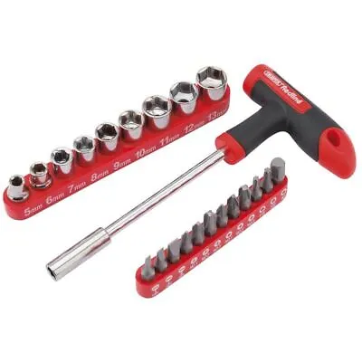 Draper T Handle Driver With Sockets And Bits Set 22 Piece 68841 • $11.07