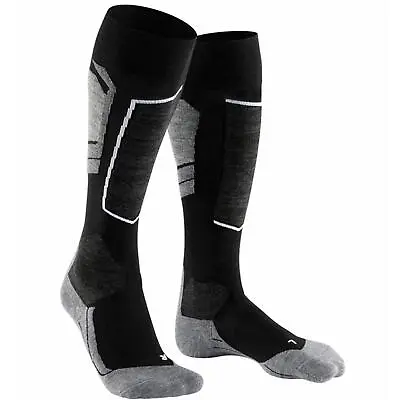 Falke Ski Socks SK4 Mens Padded Low Volume Sock In Black • £30.40