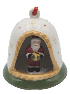 Villeroy & Boch My Christmas Tree Santa Porcelain Figurine Bell Shaped Ornament  • $14.90