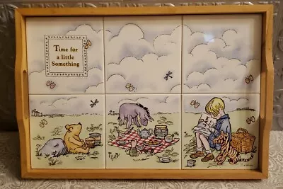 Selandia Classic Winnie Pooh Ceramic Tiles Tray Disney Pooh Tigger Nursery  • $49