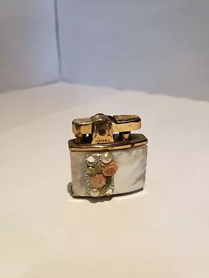 Vintage Marhill Petite Lighter Mother Of Pearl With Jewels • $22