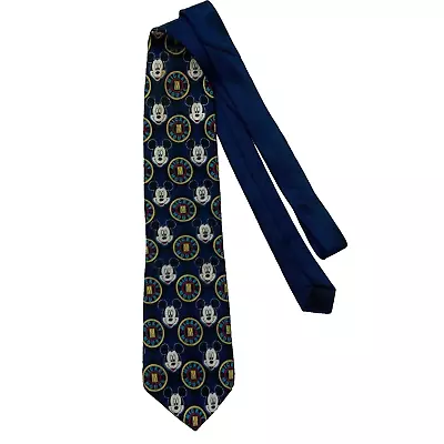 Disney Mickey Mouse Necktie Rudy Cervantes 100% Pure Silk Made In USA Vintage • $14.75