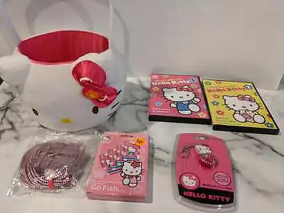 $10 • Buy Lot Of 6 Hello Kitty Items: DVDs, Easter Basket, USB Drive, Game & More
