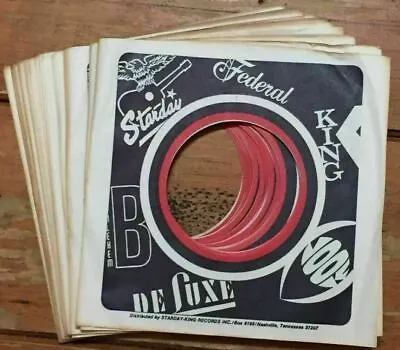 (15) King Starday Federal Deluxe 45 Company Sleeves Northern Soul R&B Rockabilly • $17.99