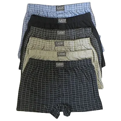 3 X Mens Natural Cotton Blend Button Fly Jersey Boxer Shorts Underwear Boxers • $8.45