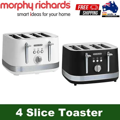 $98.95 • Buy Morphy Richards Illumination Stainless Steel 1800W 4 Slice Toaster