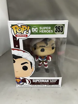 $14.50 • Buy Funko Pop! Heroes DC Super Heroes Superman In Holiday Sweater 353 (D3)