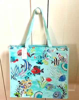 VERA Bradley In Antilles Treasure MARKET Tote *RECYCLABLE Shopping Or Gift • $14