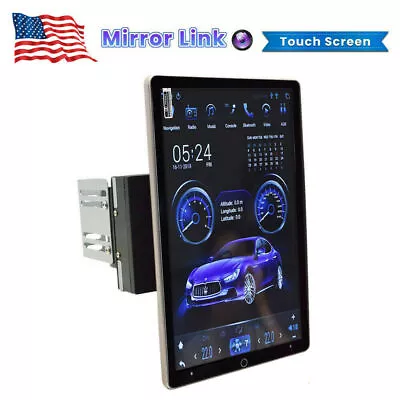 10 Inch Car Stereo Radio Bluetooth Vertical Android 13 2DIN FM Touch Screen GPS • $134.99