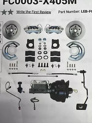 Leed 1970 Ford Mustang Complete Front Disc Brake Conversion Kit (fc0003-x405m) • $1070