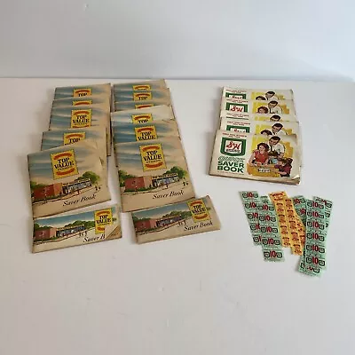 18 Trading Stamp Books S&H Green Stamps And Top Value Plus Loose Stamps • $12.95