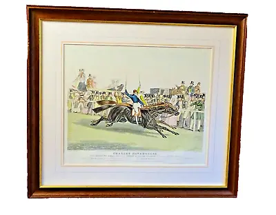 Antique Reprint Horseracing Print Charles X11th And Euclid After Herring Framed • £30