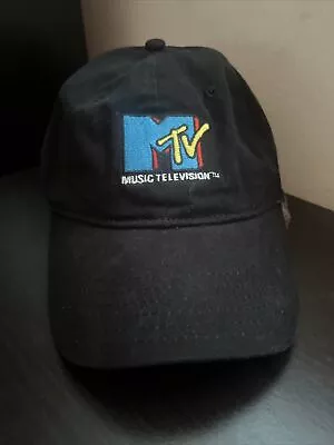 MTV Music Television Baseball Cap/Hat Men Black Adjustable Embroidered Vintage • $22.99