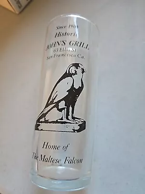 Vtg Historic Johns Grill San Francisco CA Glass Home Of Maltese Falcon 6 Inch • $12.99