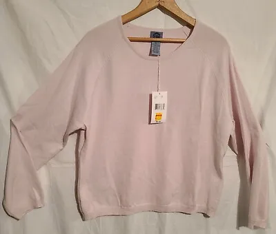 $12.99 • Buy Cambridge Dry Goods Sweater Women XL Pullover, Light Pink, NWT