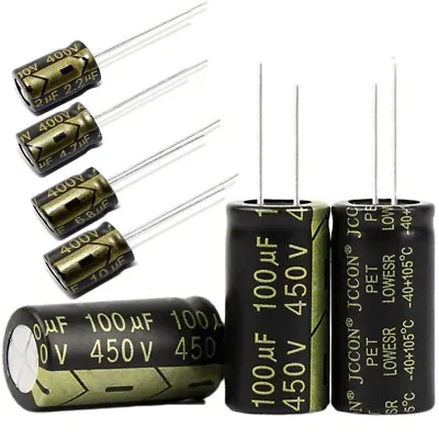 35V To 500V Radial Aluminium Electrolytic Capacitors 4.7uF To 10000uF 105°C • £101.34