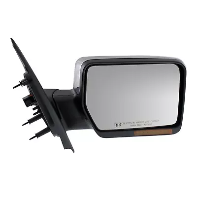 Power Mirror For 04-06 Ford F-150 Right Heated Manual Fold Chrome Signal Light • $75.29