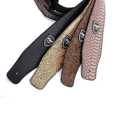 $26.12 • Buy Multi-color Leather Guitar Strap Adjustable Length Electric Guitar Strap