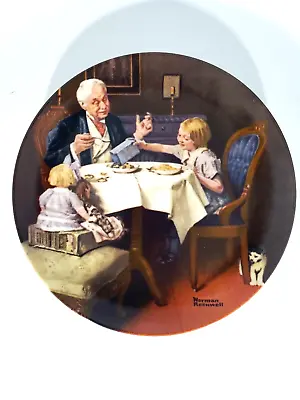 Norman Rockwell Vintage 1985 Collector Plate The Gourmet Limited Edition Knowles • $7.99