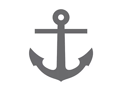 Anchor Vinyl Decal Marine Boat Travel Sea Fishing Nautical Ocean Car Sticker • $1.99