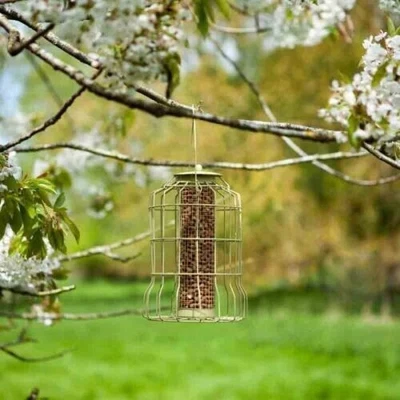 £8.99 • Buy Squirrel Proof Bird Feeder Peanut Feeding Station Outdoor Hanging Metal Garden