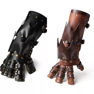 Medieval Vintage Knight Mechanical Arm Right Hand Glove Cosplay PU Props Armor • $40.08