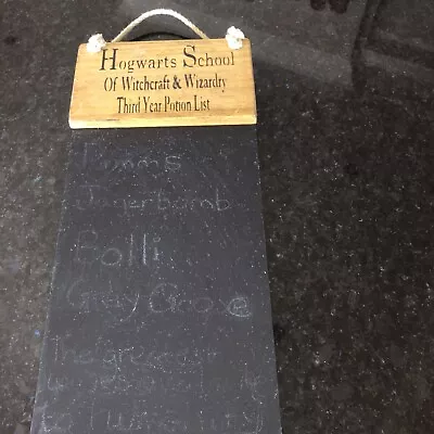 £9 • Buy Hogwarts Express Blackboard Chalkboard Wood Wall Display Sign