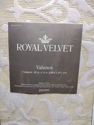 JCP Royal Velvet Rod Pocket Straight Valance 82  X 15  Each. Pebble Beach • $24.99