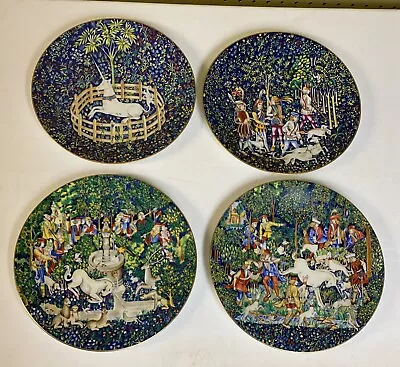 Lot HAVILAND PARLON 1971 LA DAME A LA LICORNE #1 2 3 & 5 LIMOGES FRANCE PLATES • $149.99