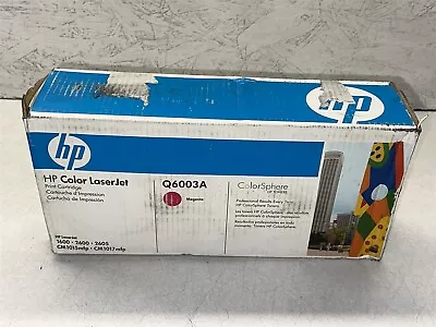 Genuine Hp Laserjet Q6003a Magenta Toner Cartridge New In Sealed Box • $27.99