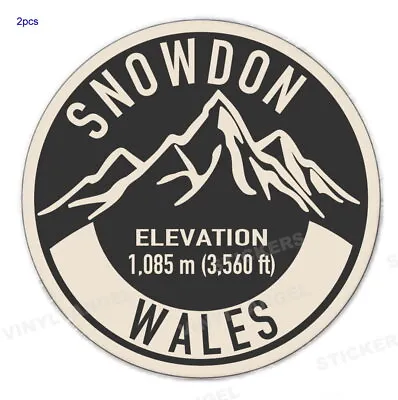 £2.99 • Buy 2pcs SNOWDON WALES Vinyl Sticker Decal Souvenir #9110