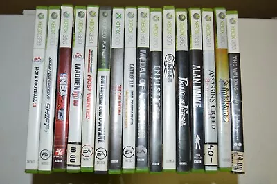 $20 • Buy Lot Of 16 XBOX 360 Video Games Bundle All Complete With Instructions G-VG+