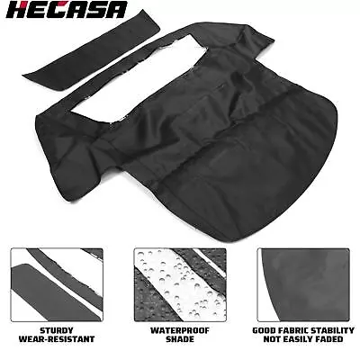 HECASA Black Convertible Soft Top W/ Clear Window For Chevy C4 Corvette 1994-96 • $94