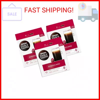 Nescafe Dolce Gusto Coffee Pods Americano 16 Capsules Pack Of 3 • $45.93