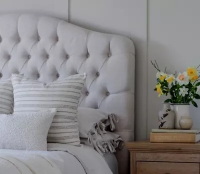 £0.99 • Buy Dewsbury, Bed Headboard Crushed Velvet,Buttons,3FT, 4FT6, 5FT, 20 ,26 ,30''