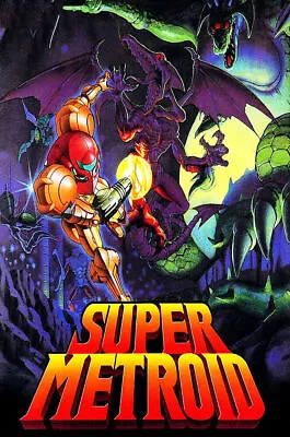 Super Metroid Samus Nintendo Poster High Quality 8.5x11 11x17 13x19 • $12.99