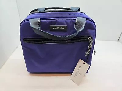 Vera Bradley Purple Lighten Up Insulated Lunch Cooler Bag NWT BRAND NEW 8X8X5 • $19.95