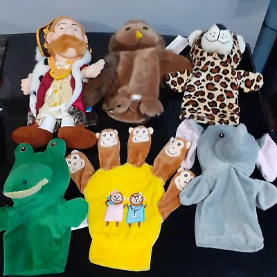 Bundle Of 6 Hand Glove Puppets Mainly Animals. • £3.99