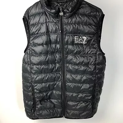 Emporio Armani EA7 Ultra-Light Down Black/Silver Gillet • £79.99