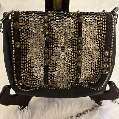 Ecote Urban Outfitters  Embellished Small  Boho Crossbody Purse Chain Strap • $9.99