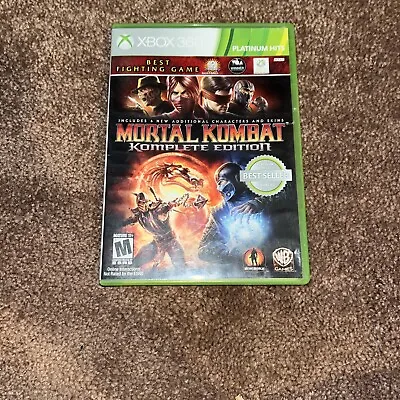 Mortal Kombat Komplete Edition Platinum Hits (Microsoft Xbox 360 2012) • $27.50