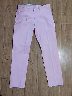Polo Ralph Lauren Men's Pants 32x32 Pink Stretch Straight Fit Chino • $19.99