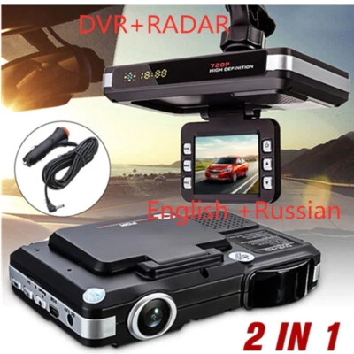 $29.75 • Buy 2 In1 Car DVR Speed Anti Laser Radar Detector Camera Video Recorder Dash Cam Hot