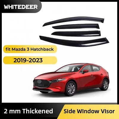 Fits Mazda 3 Hatchback 2019-2023 Side Window Visor Sun Rain Deflector Guard • $37.99