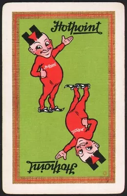 Vintage Playing Card HOTPOINT Appliances Picturing The Hotpoint Devil Mascot • $5.59