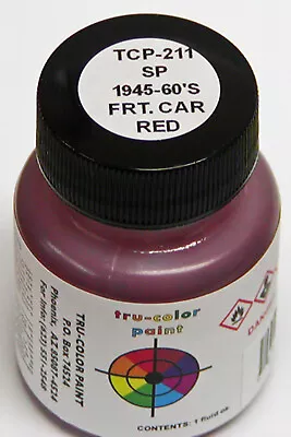 SP FREIGHT CAR RED TRU-COLOR AIR BRUSH READY PAINT N HO S O On30 Model TCP211 • $9.89