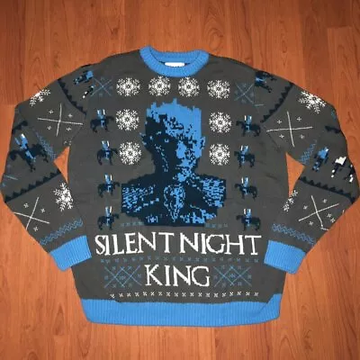 $14.50 • Buy Game Of Thrones Silent Night King Ugly Christmas Sweater Mens HBO NWT 