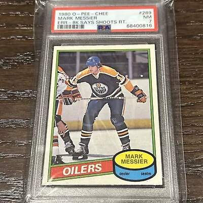 1980 Opc #289 Mark Messier Rookie Card Hof Psa 7 Nm • $290.79