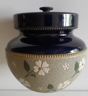 £100 • Buy Antique Lovatt's Langley Ware Tobacco Jar, Lidded Jar, Textured VGC