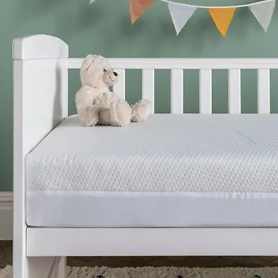 ECO Cool Touch Technology Baby Toddler Cot Bed Mattress + Cool Touch Cot Pillow • £43.99